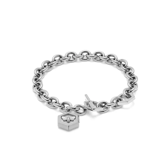 Olivia Burton Bracelets Women Minima Bee Silver Toggle Bracelet