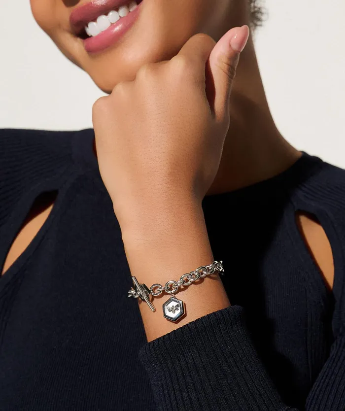 Olivia Burton Bracelets Women Minima Bee Silver Toggle Bracelet