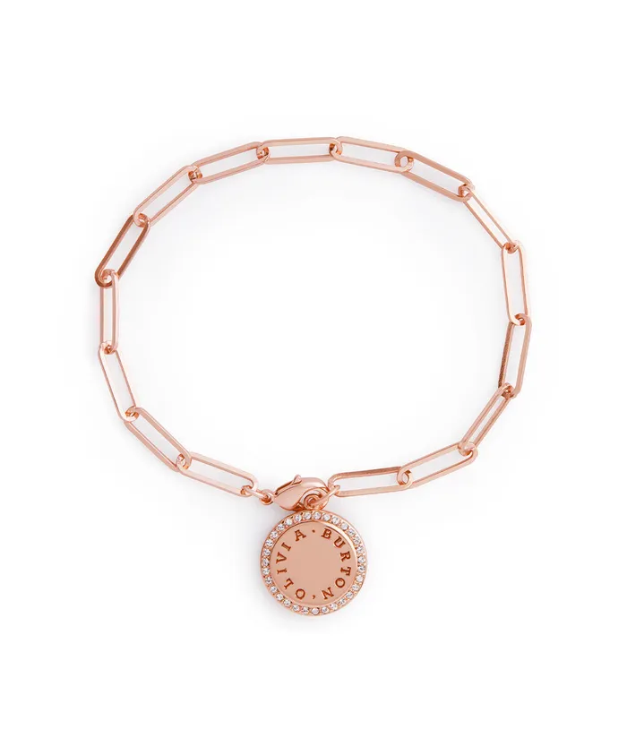 Olivia Burton Bracelets Women Rose Gold Disc Bracelet