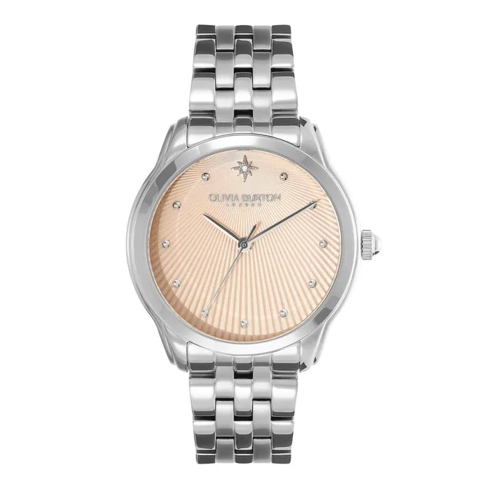 Olivia Burton Celestial Watches Women 36mm Starlight Blush and Silver Bracelet Watch