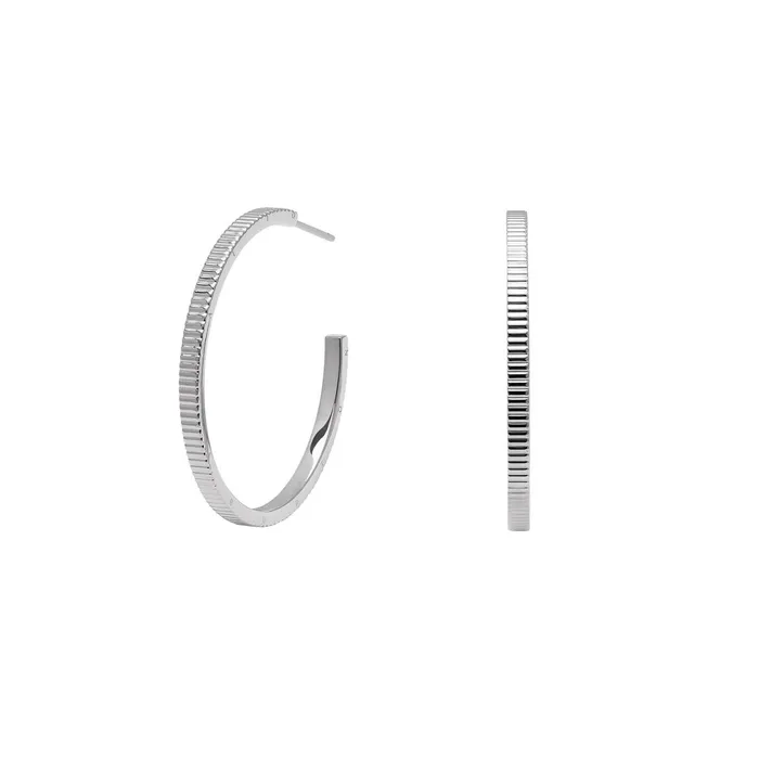 Olivia Burton Earrings Women Linear Silver Hoop Earrings