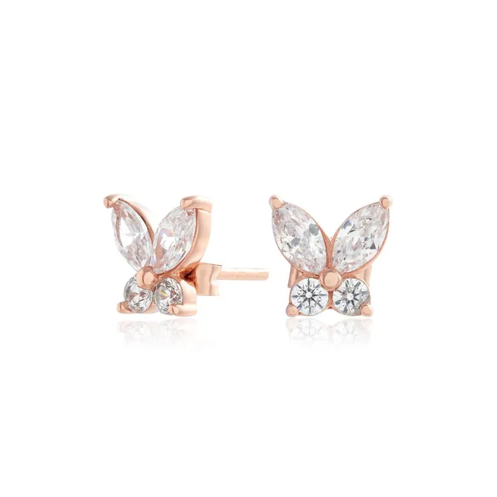 Olivia Burton Earrings Women Rose Gold Marquise Stud Earrings