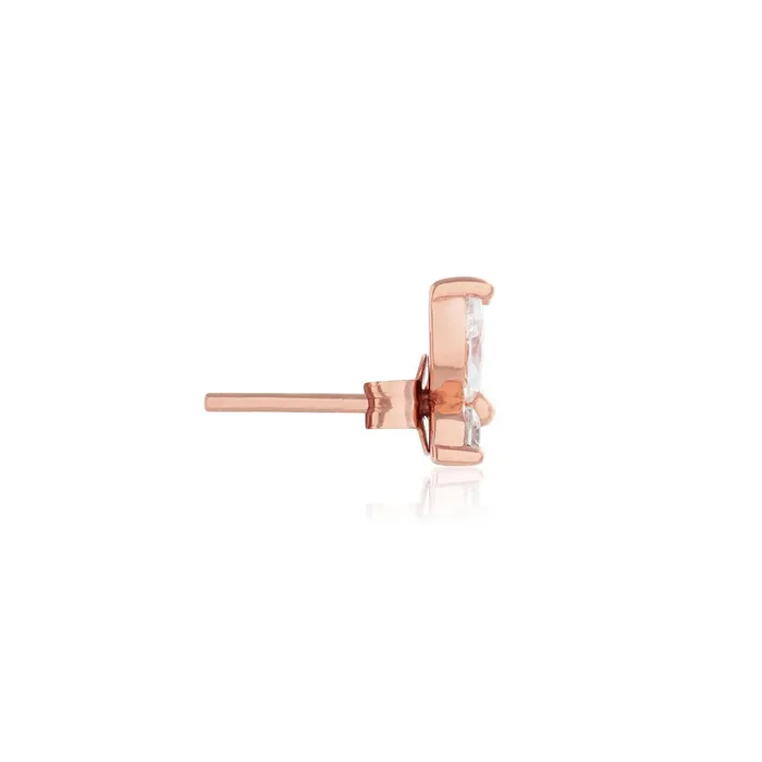 Olivia Burton Earrings Women Rose Gold Marquise Stud Earrings