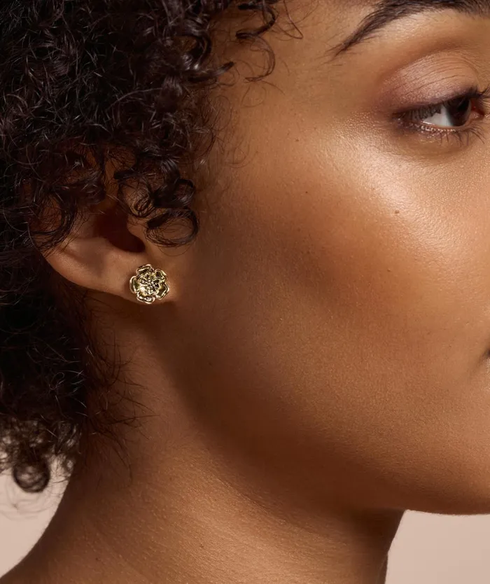 Olivia Burton Earrings Women Tudor Rose Gold Plated Stud Earrings