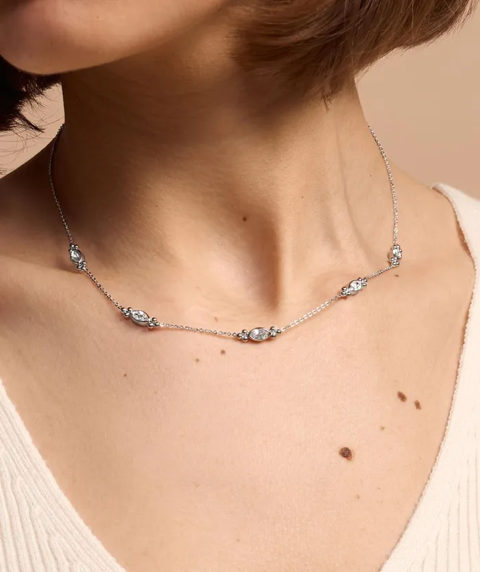 Olivia Burton Necklaces Women Dainty Silver Tone Necklace