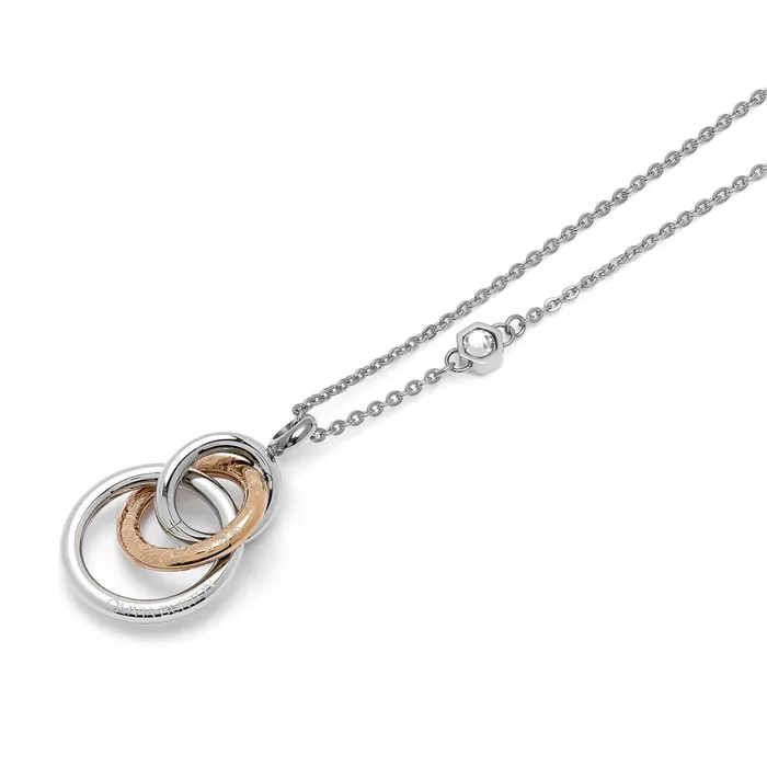 Olivia Burton Necklaces Women Encircle Silver and Rose Gold Plated Pendant Necklace