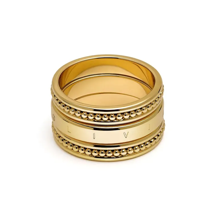Olivia Burton Rings Women Ever Stacked Gold Plated Rings L