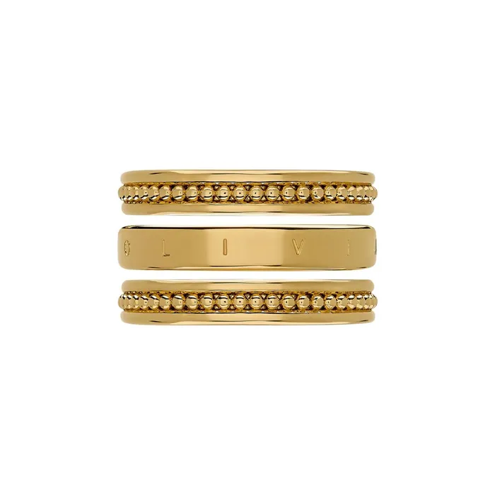 Olivia Burton Rings Women Ever Stacked Gold Plated Rings L