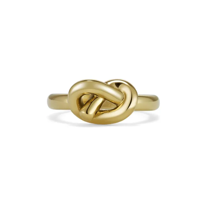 Olivia Burton Rings Women Lovers Knot Gold Plated Ring S
