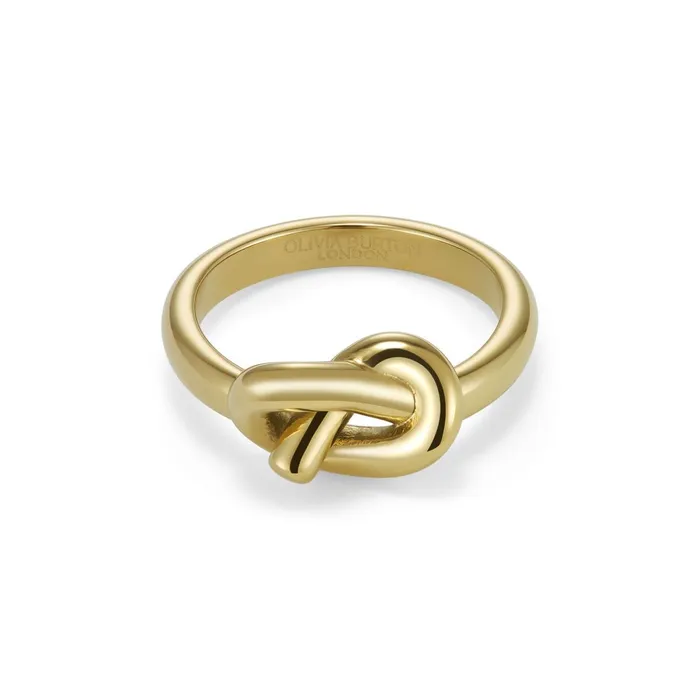 Olivia Burton Rings Women Lovers Knot Gold Plated Ring S