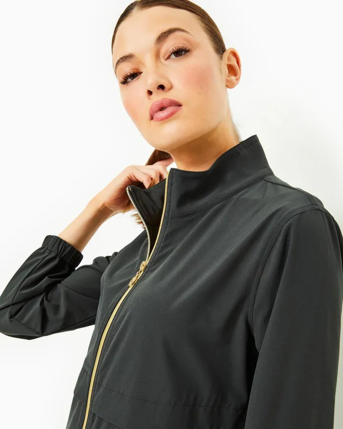 Outerwear Women Lilly Pulitzer UPF 50 Luxletic Cocos Performance Jacket Onyx Outerwear Women Lilly Pulitzer UPF 50 Luxletic Cocos Performance Jacket Onyx