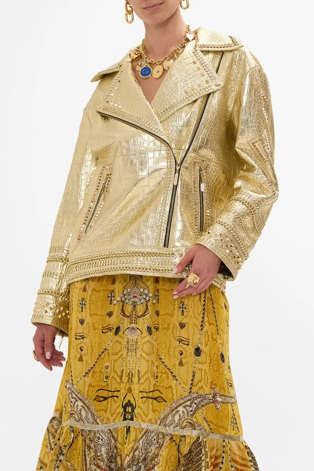 OVERSIZED LEATHER BIKER JACKET VALLEY OF THE KINGS Valley Of The Kings Womens Camilla Jackets