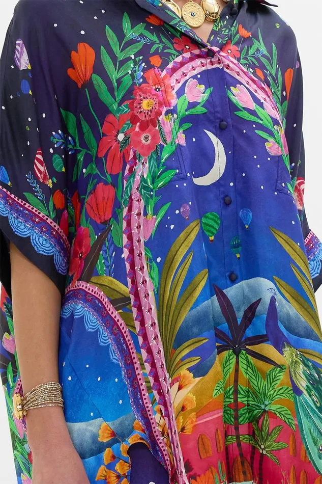OVERSIZED POCKET TUNIC MIDNIGHT MUSES Midnight Muses Womens Camilla Blouses and Shirts