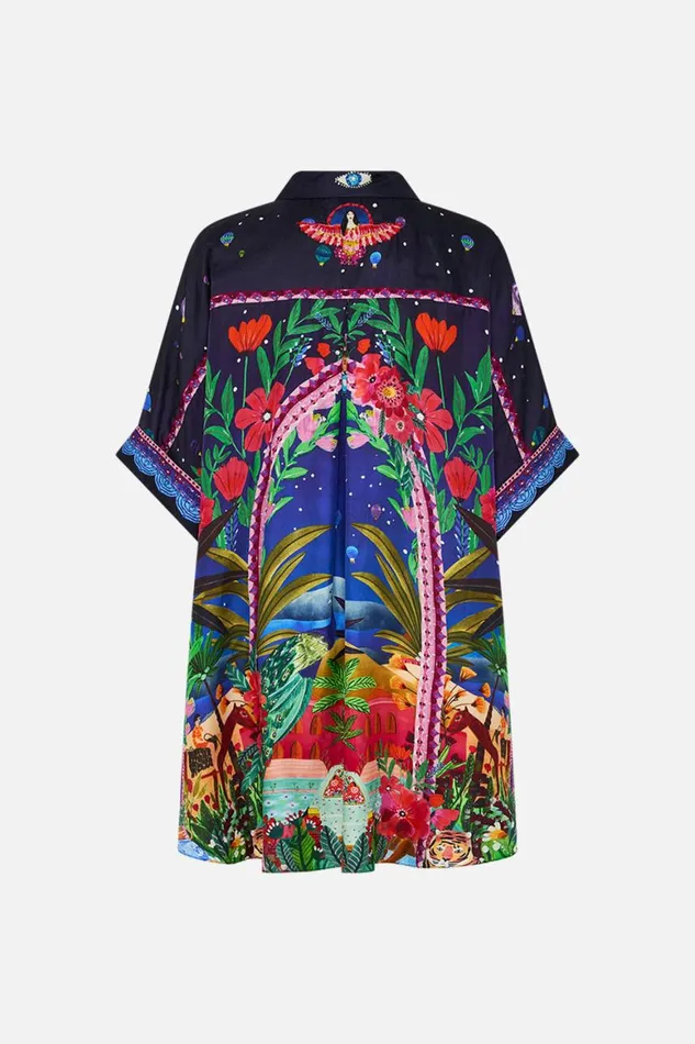 OVERSIZED POCKET TUNIC MIDNIGHT MUSES Midnight Muses Womens Camilla Blouses and Shirts