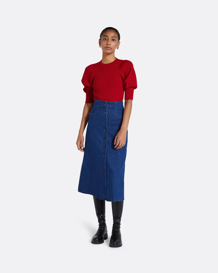 Paula Azalea Red Knit Azalea Red Women Knitwear Safiyaa