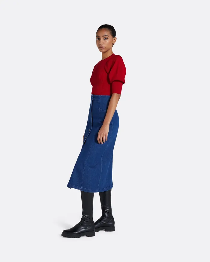 Paula Azalea Red Knit Azalea Red Women Knitwear Safiyaa