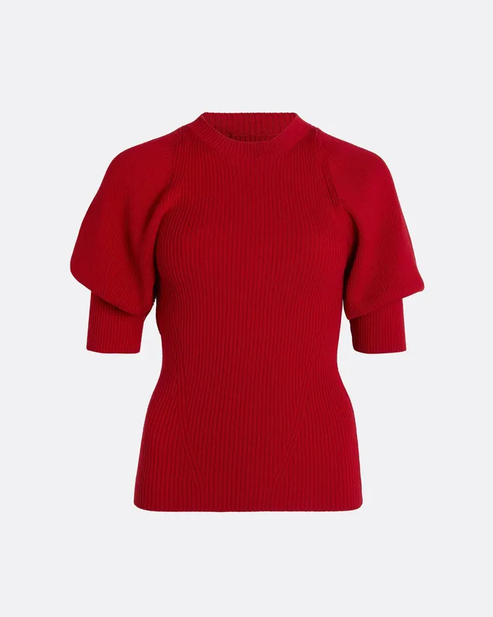 Paula Azalea Red Knit Azalea Red Women Knitwear Safiyaa