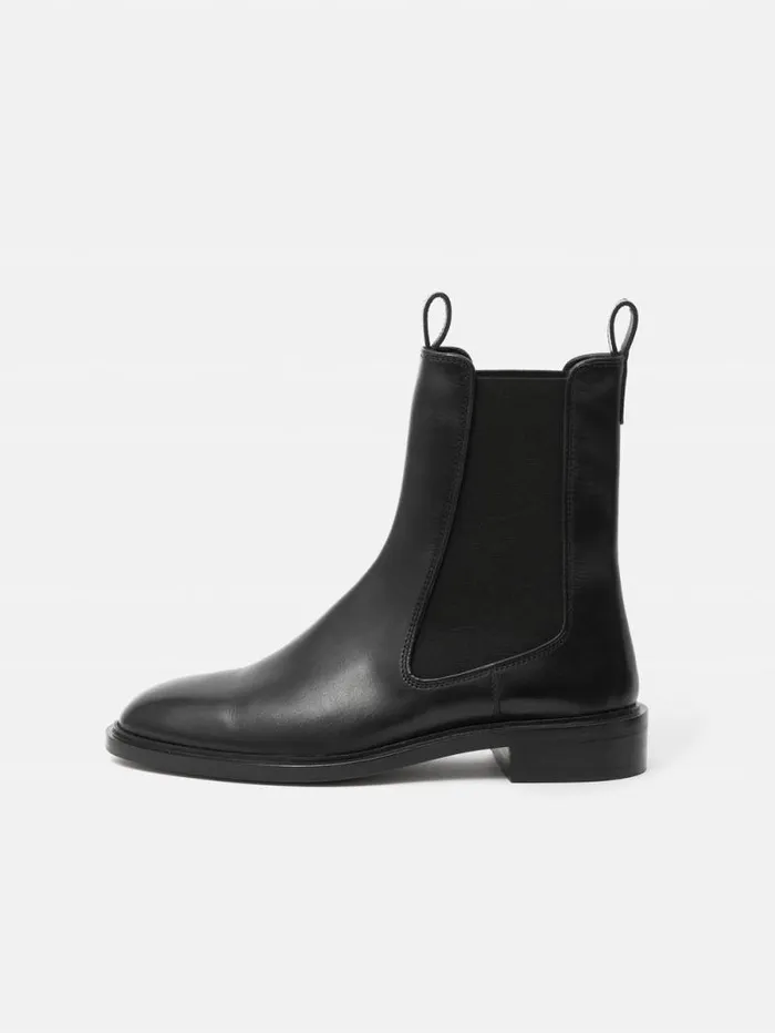 Pembridge Leather Chelsea Boot Black Women Jigsaw Boots