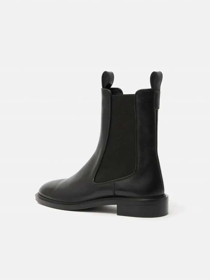 Pembridge Leather Chelsea Boot Black Women Jigsaw Boots