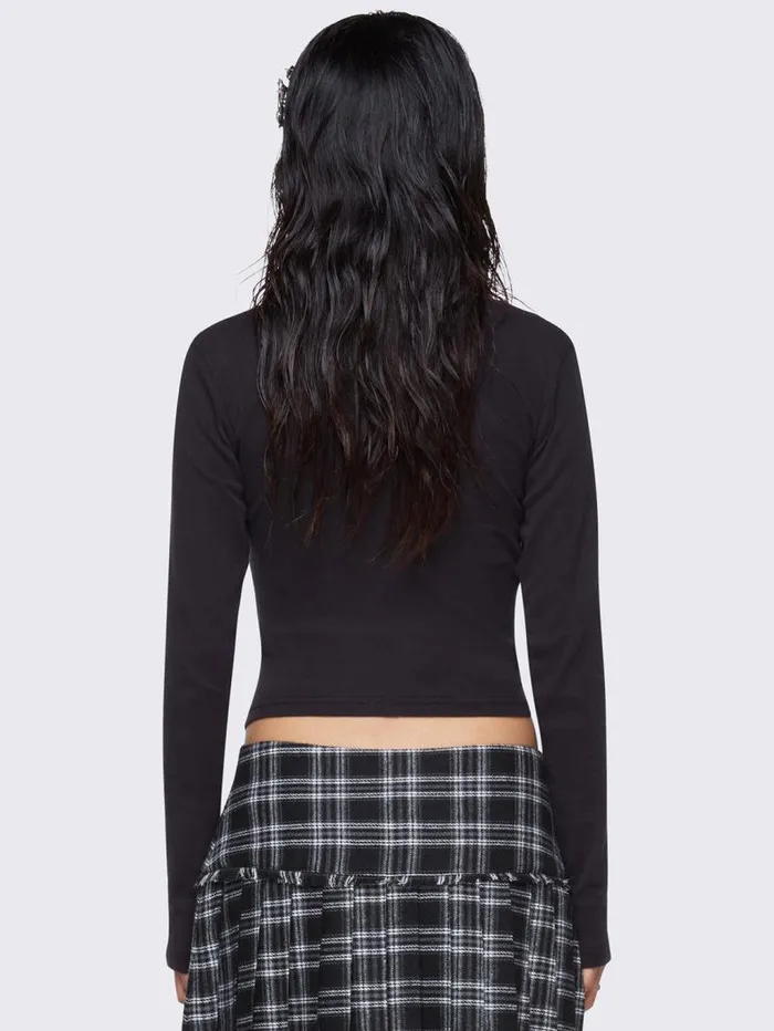 Pixel Kitty Black Top Women Minga London Tops and TShirts