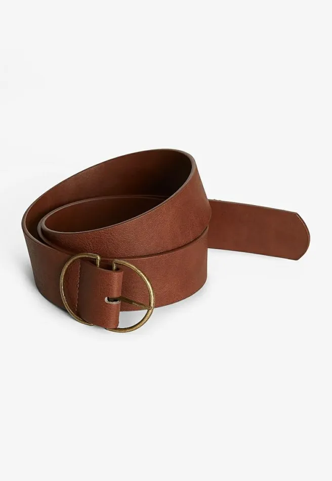 Plus Size Brown Double Buckle Ring Belt Women Maurices Belts