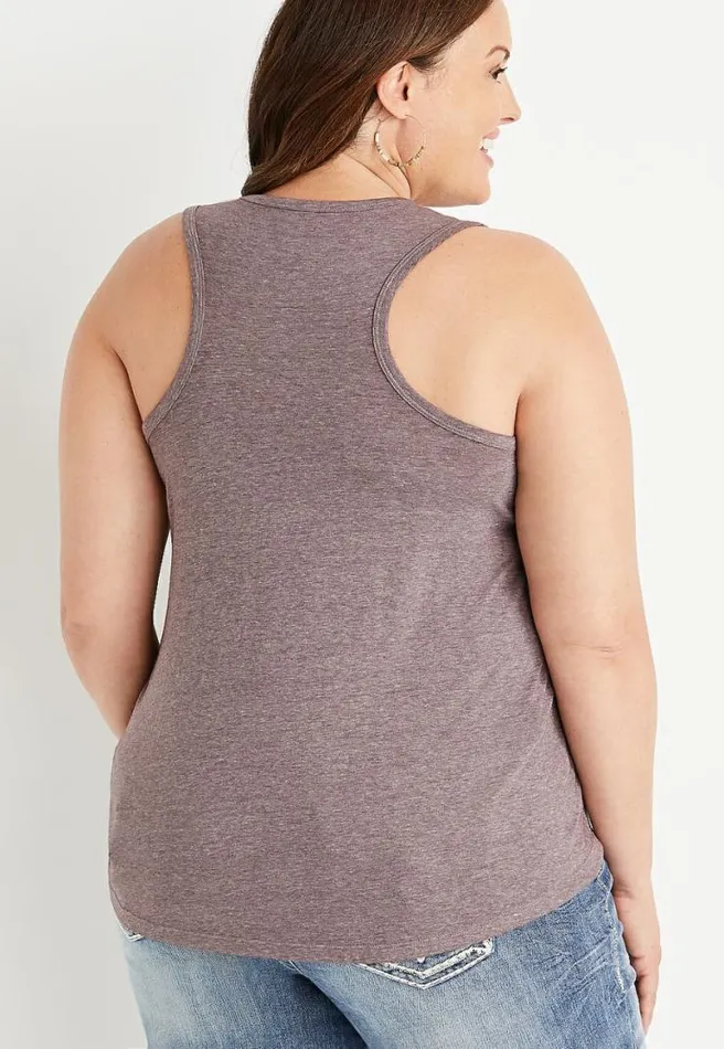 Plus Size Purple Faith Graphic Tank Top Women Maurices Plus Tops
