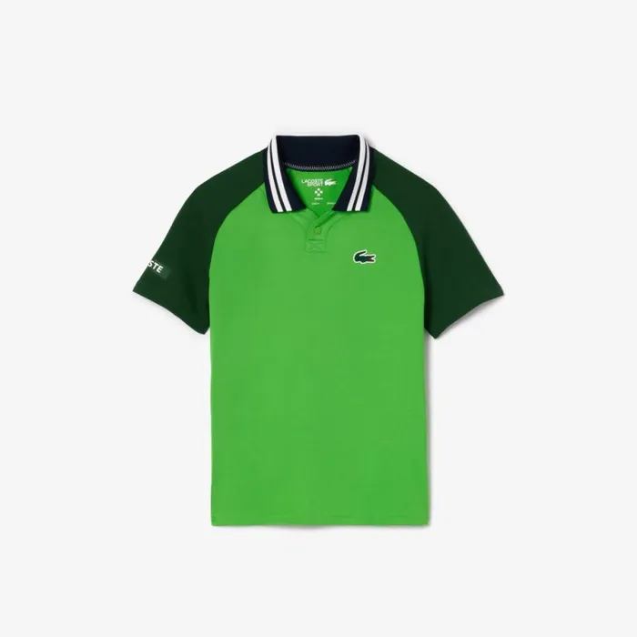 Polos Kids Lacoste Kids039 Lacoste Sport X Daniil Medvedev Jersey Polo Green Iux