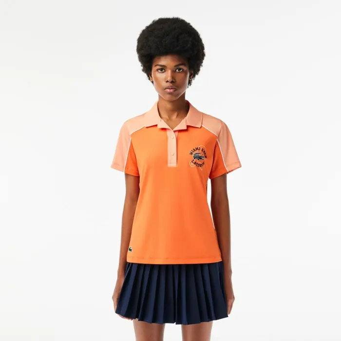 Polos Women Lacoste Women039s Miami Open Edition Ballgirl Tennis Polo Orange Light Orange Itq Polos Women Lacoste Women039s Miami Open Edition Ballgirl Tennis Polo Orange Light Orange Itq