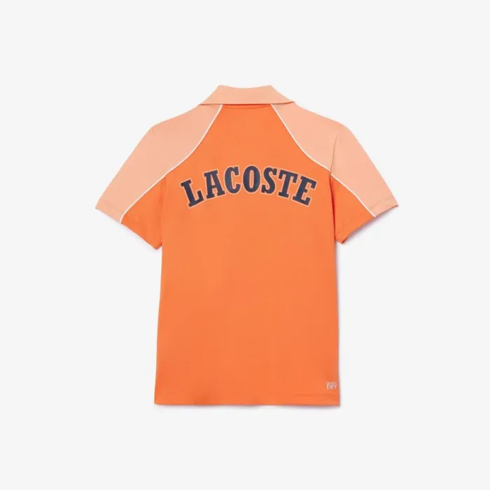Polos Women Lacoste Women039s Miami Open Edition Ballgirl Tennis Polo Orange Light Orange Itq