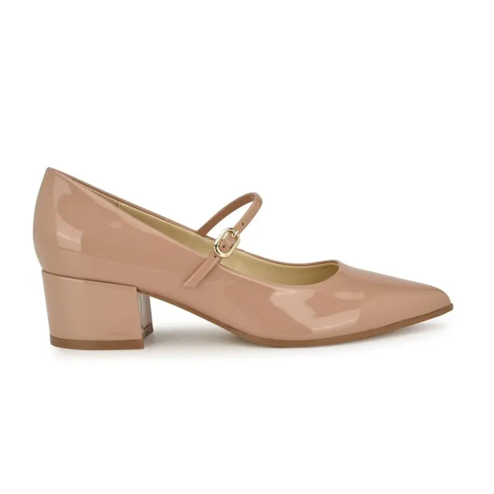 Prix Mary Jane Pumps Nude Patent Women Nine West Heels