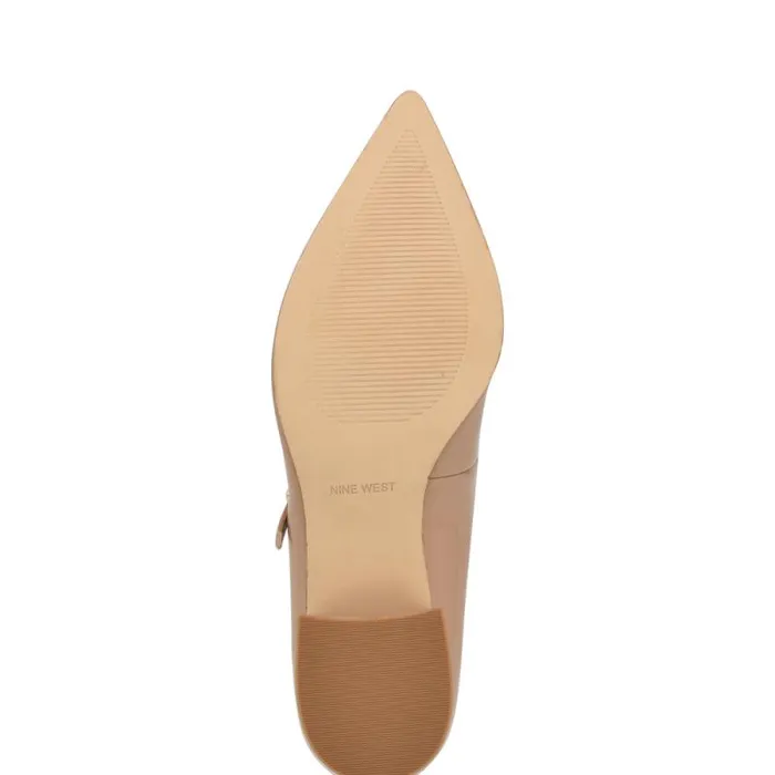 Prix Mary Jane Pumps Nude Patent Women Nine West Heels Prix Mary Jane Pumps Nude Patent Women Nine West Heels