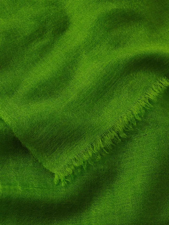 Pure Cashmere Gauze Scarf Green Women Jigsaw Knitwear and Cashmere