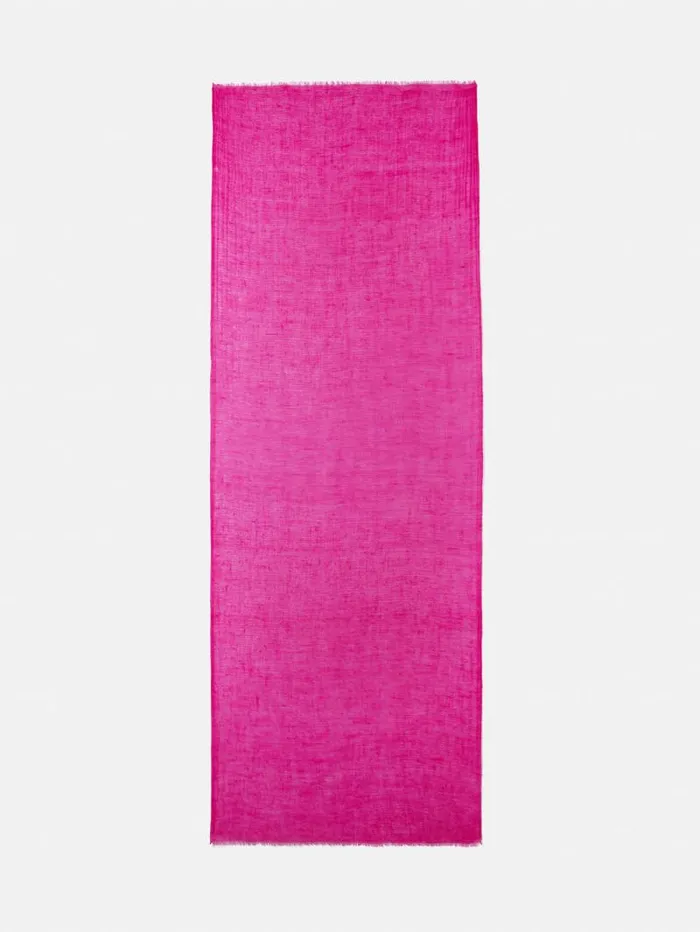 Pure Cashmere Gauze Scarf Pink Women Jigsaw Ponchos and Scarves