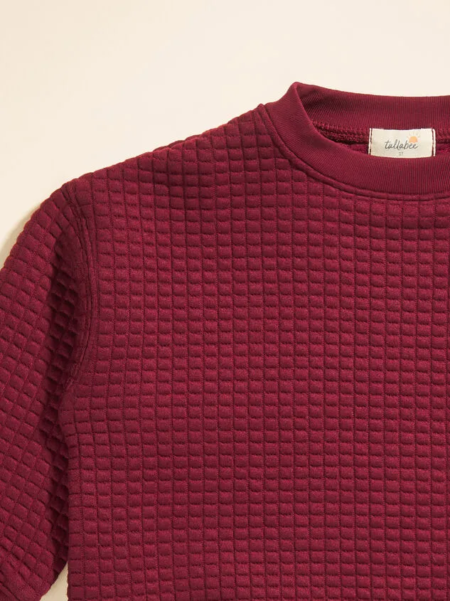 Quinn Quilted Sweatshirt Burgundy Boy Altar039d State Tops Quinn Quilted Sweatshirt Burgundy Boy Altar039d State Tops