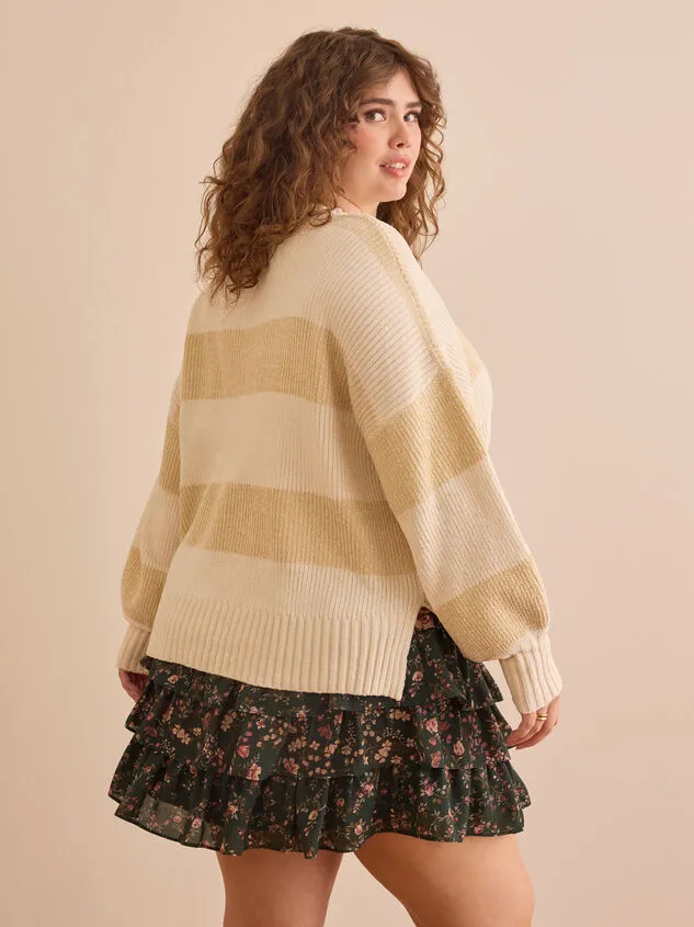 Rachel Stripe Chenille Sweater Ivorypink Women Altar039d State Sweaters Cardigans Rachel Stripe Chenille Sweater Ivorypink Women Altar039d State Sweaters Cardigans