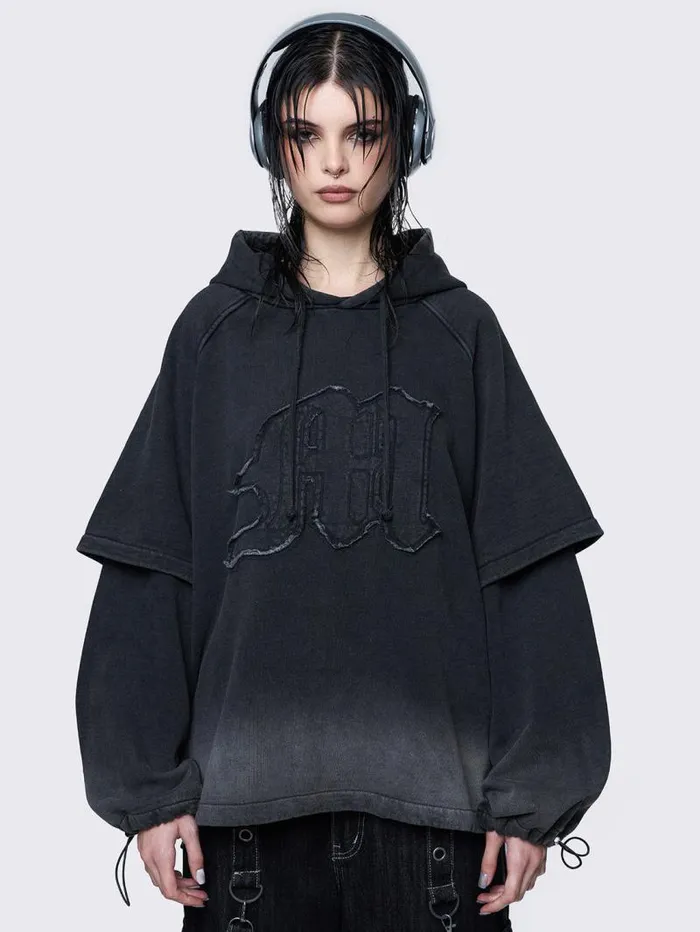 Rae Wash Layered Hoodie Women Minga London Sweatshirts and Hoodies