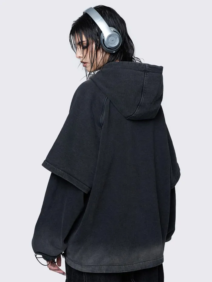 Rae Wash Layered Hoodie Women Minga London Sweatshirts and Hoodies