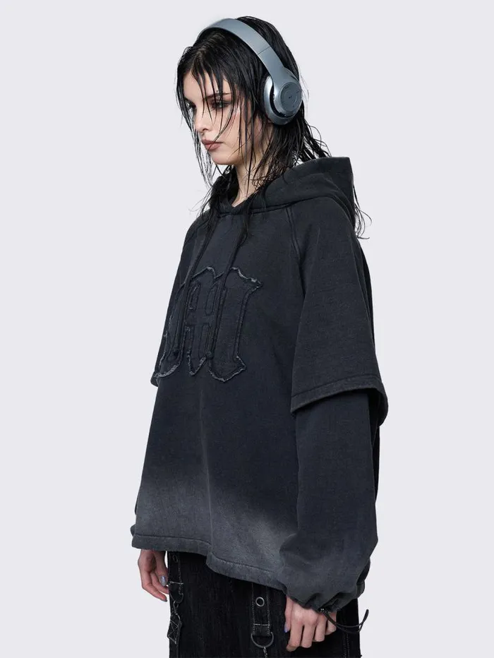 Rae Wash Layered Hoodie Women Minga London Sweatshirts and Hoodies