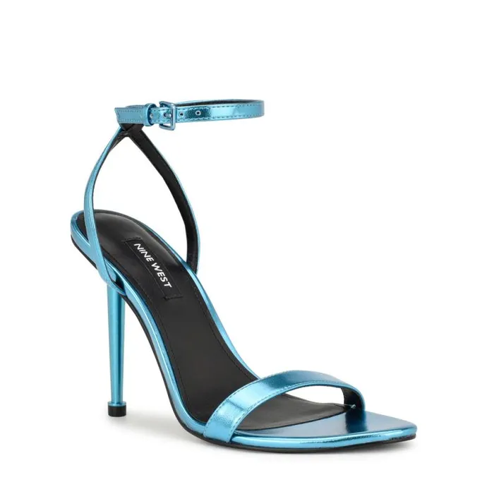 Reina Ankle Strap Sandals Blue Women Nine West Sandals Reina Ankle Strap Sandals Blue Women Nine West Sandals