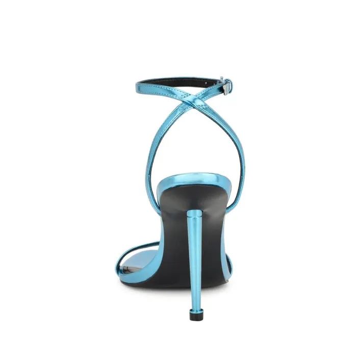 Reina Ankle Strap Sandals Blue Women Nine West Sandals Reina Ankle Strap Sandals Blue Women Nine West Sandals