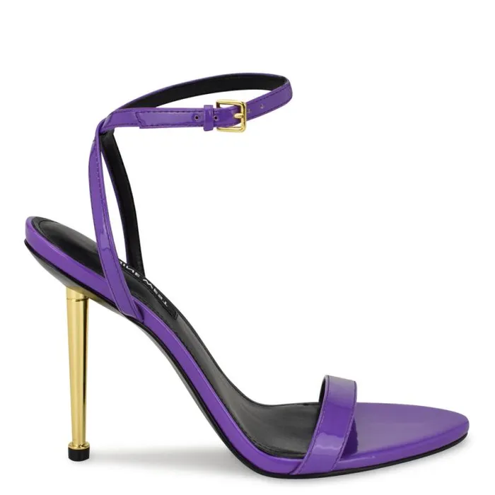 Reina Ankle Strap Sandals Bright Purple Women Nine West Sandals