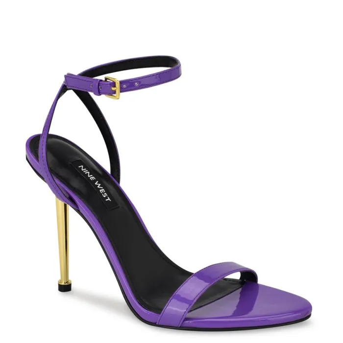 Reina Ankle Strap Sandals Bright Purple Women Nine West Sandals Reina Ankle Strap Sandals Bright Purple Women Nine West Sandals