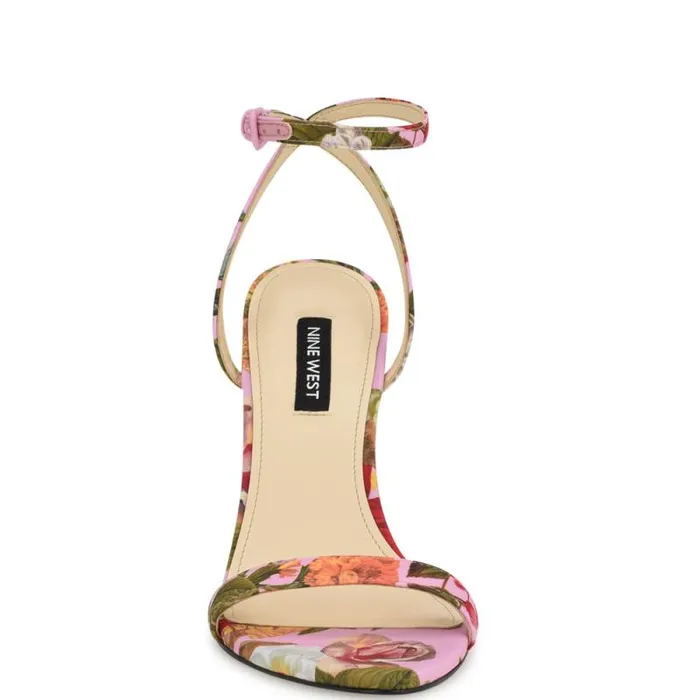 Reina Ankle Strap Sandals Pink Floral Women Nine West Sandals Reina Ankle Strap Sandals Pink Floral Women Nine West Sandals