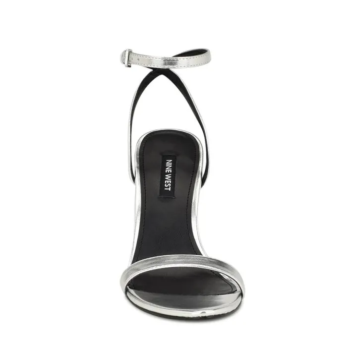 Reina Ankle Strap Sandals Silver Women Nine West Sandals Reina Ankle Strap Sandals Silver Women Nine West Sandals
