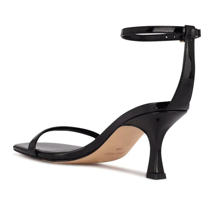 Ripe Heeled Sandals Black Patent Women Nine West Sandals Ripe Heeled Sandals Black Patent Women Nine West Sandals