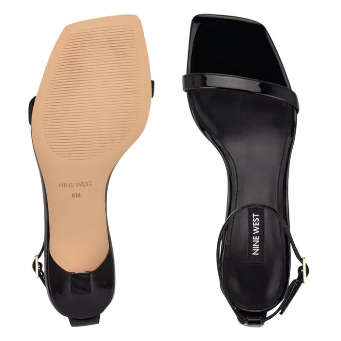Ripe Heeled Sandals Black Patent Women Nine West Sandals Ripe Heeled Sandals Black Patent Women Nine West Sandals