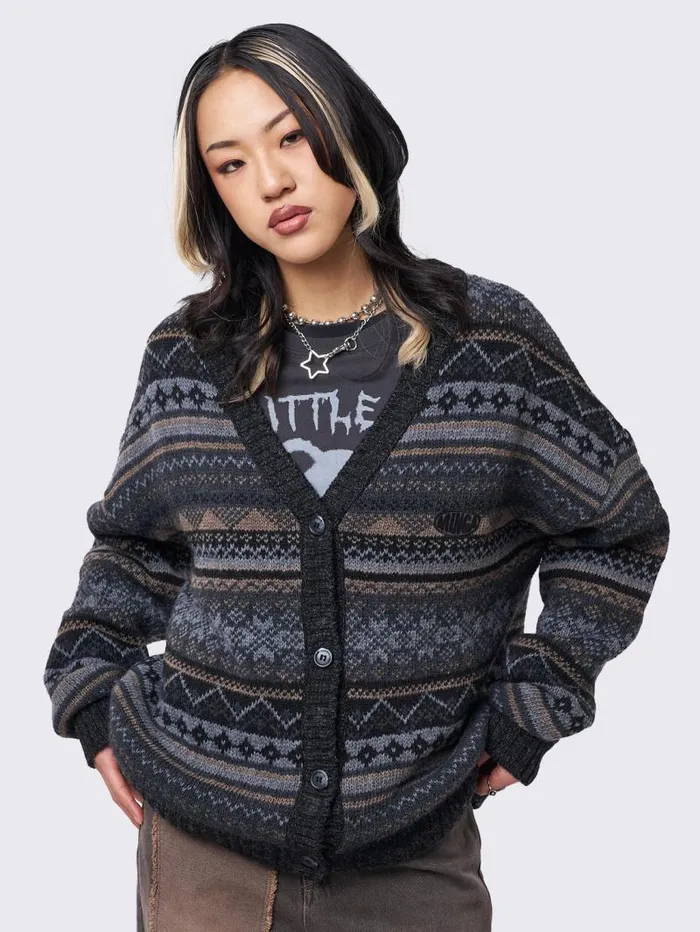 Ripley Jacquard Knit Cardigan Women Minga London Knitwear Ripley Jacquard Knit Cardigan Women Minga London Knitwear