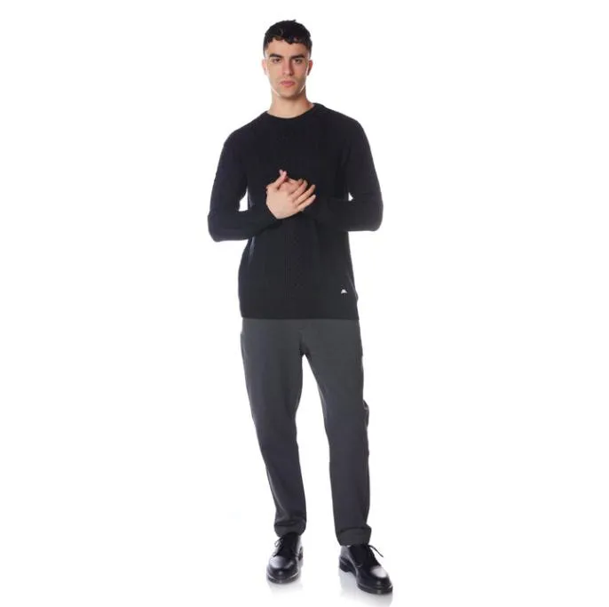 Robe Giovani Acrab Pullover 8211 Black Black Men Kappa Knitwear