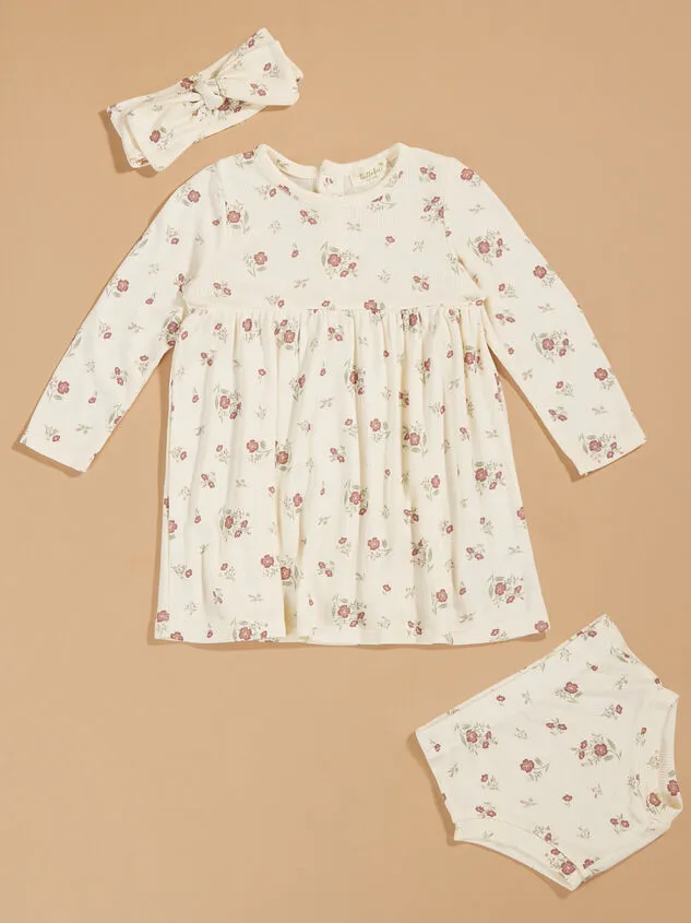 Rose Ribbed Dress And Bloomer Set Ivory Girl Altar039d State Playwear Rose Ribbed Dress And Bloomer Set Ivory Girl Altar039d State Playwear