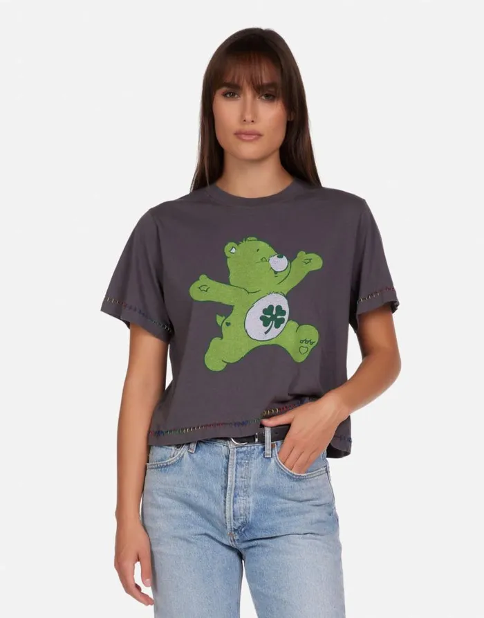 Rue Good Luck Bear Light Onyx Women Lauren Moshi Short Sleeve